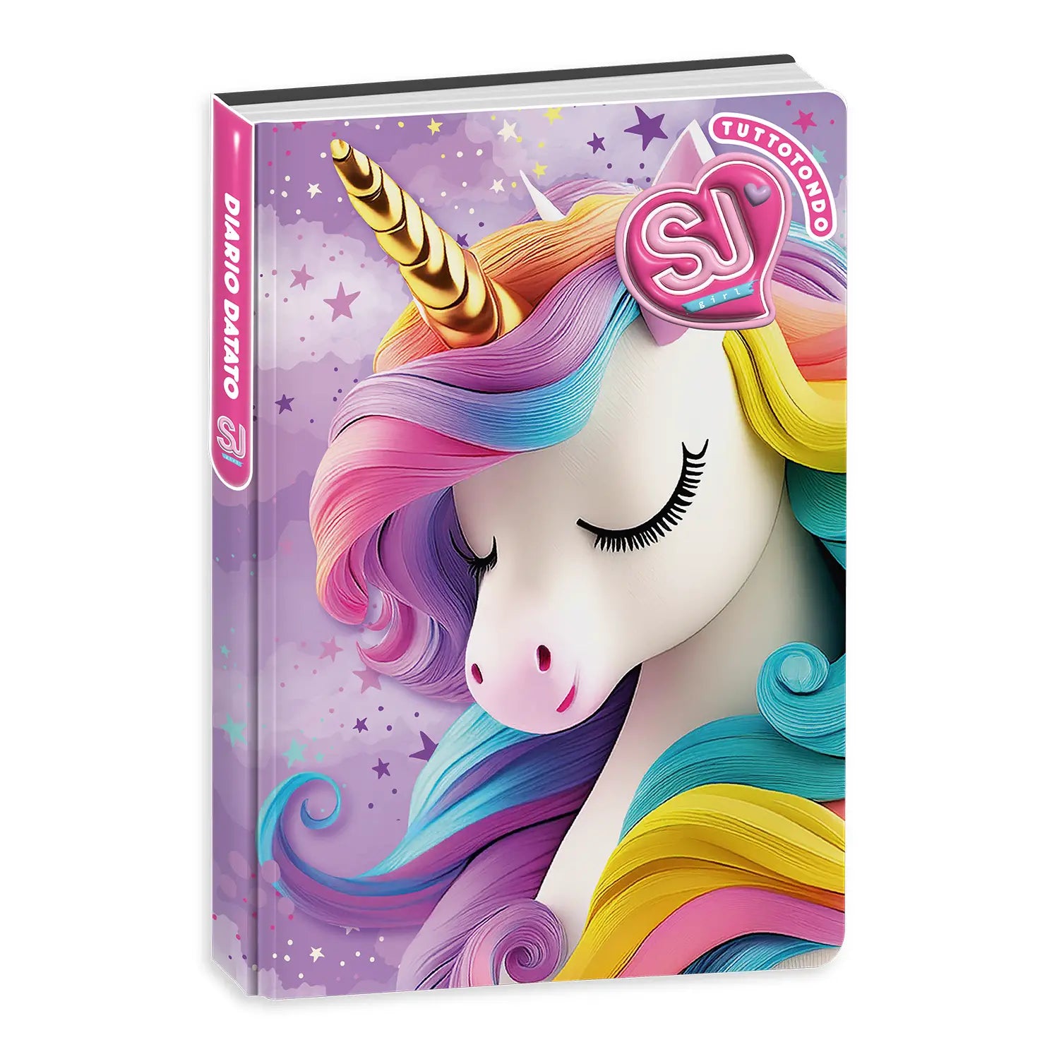 Diario Standard Giornaliero SJ Gang Animali Girl, Datato 2025-2026, 10 Mesi - Fantasie Assortite