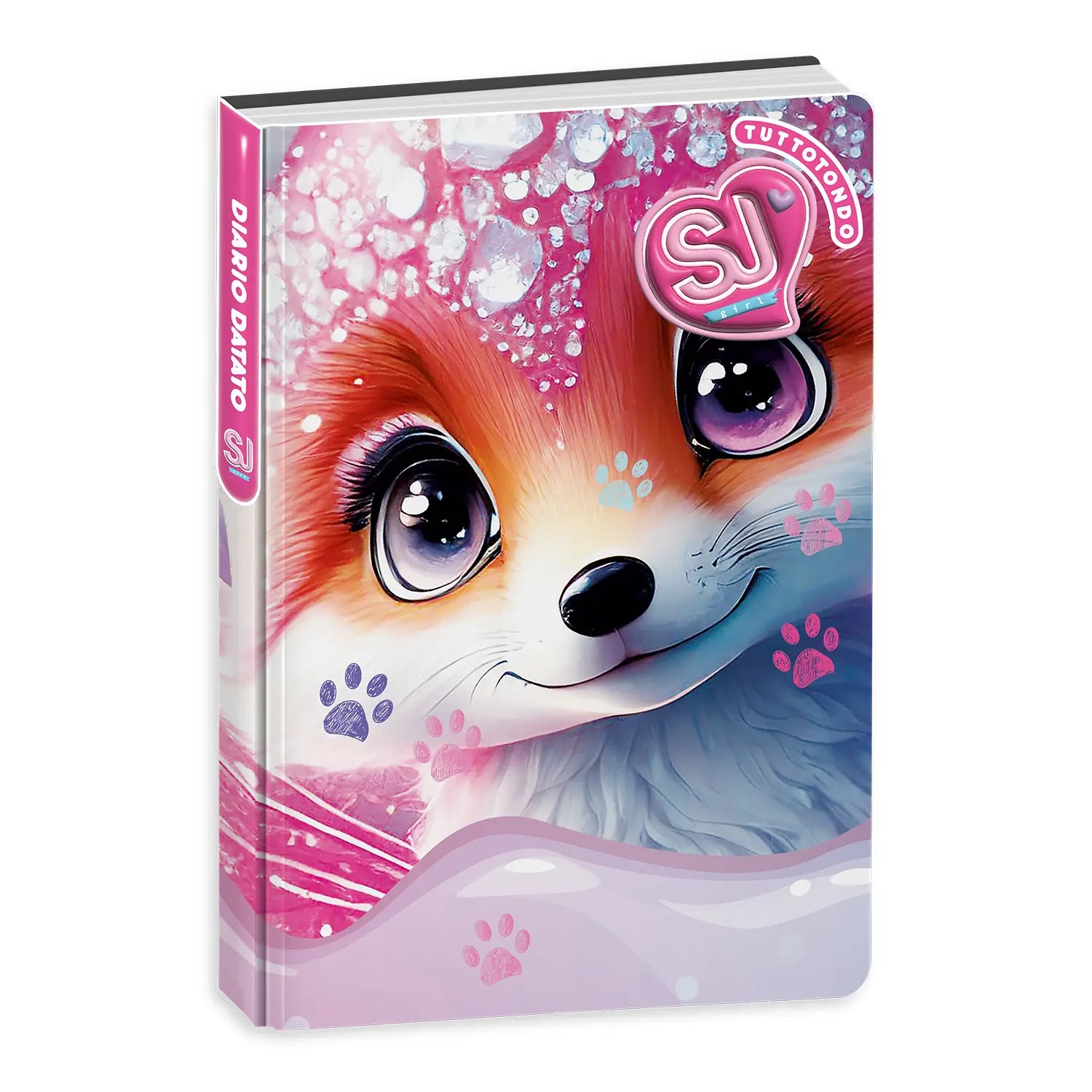 Diario Standard Giornaliero SJ Gang Animali Girl, Datato 2025-2026, 10 Mesi - Fantasie Assortite