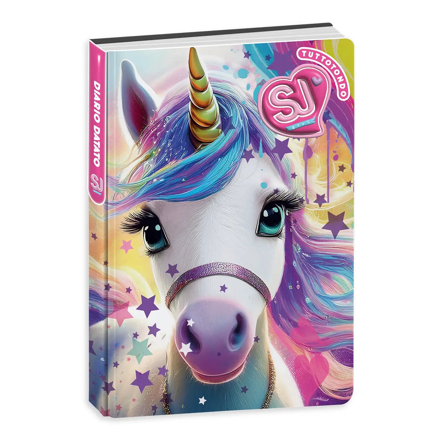 Diario Standard Giornaliero SJ Gang Animali Girl, Datato 2025-2026, 10 Mesi - Fantasie Assortite