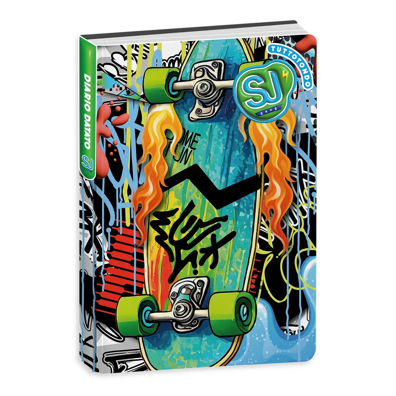 Diario Standard Giornaliero SJ Gang Wondrous Boy, Datato 2025-2026, 10 Mesi - Fantasie Assortite