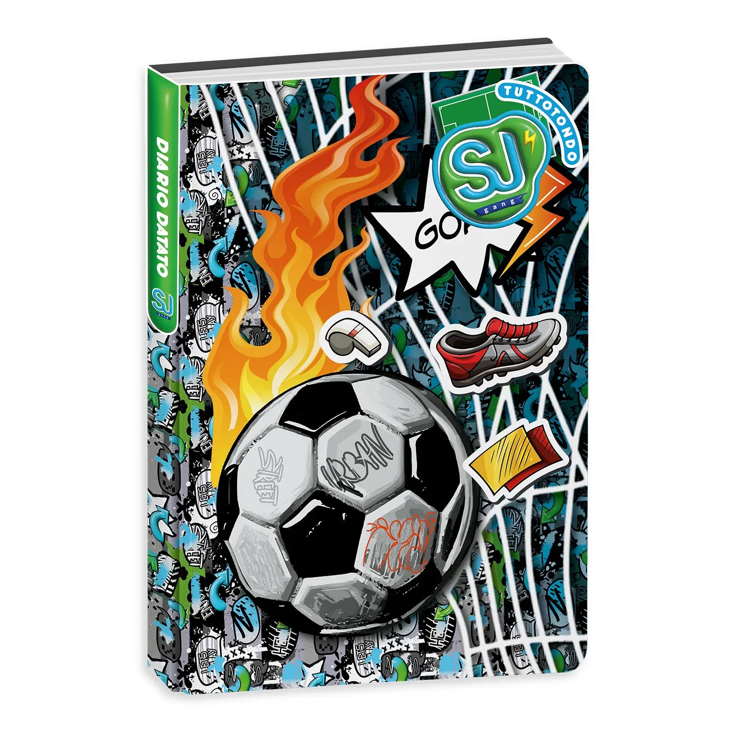 Diario Standard Giornaliero SJ Gang Wondrous Boy, Datato 2025-2026, 10 Mesi - Fantasie Assortite