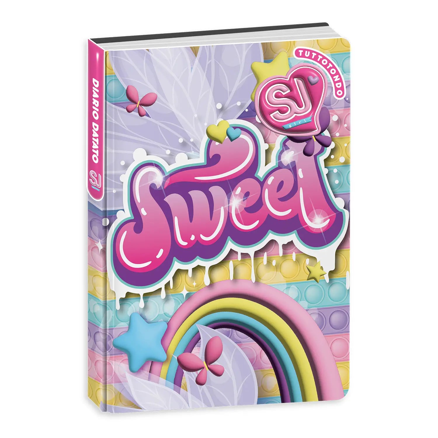 Diario Standard Giornaliero SJ Gang Wondrous Girl, Datato 2025-2026, 10 Mesi - Fantasie Assortite