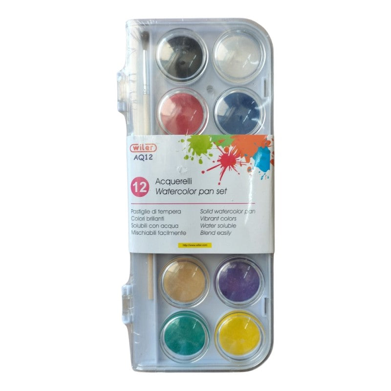 Acquerelli 12 Colori 30 Mm Aq12 - Wiler