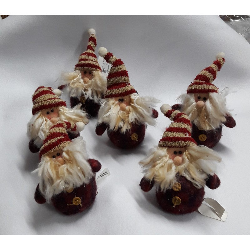 Addobbo Babbo Natale - Confezione 6 Pezzi