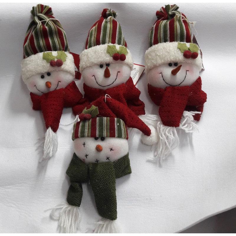 Addobbo Pupazzo Di Neve – Confezione 4 Pezzi