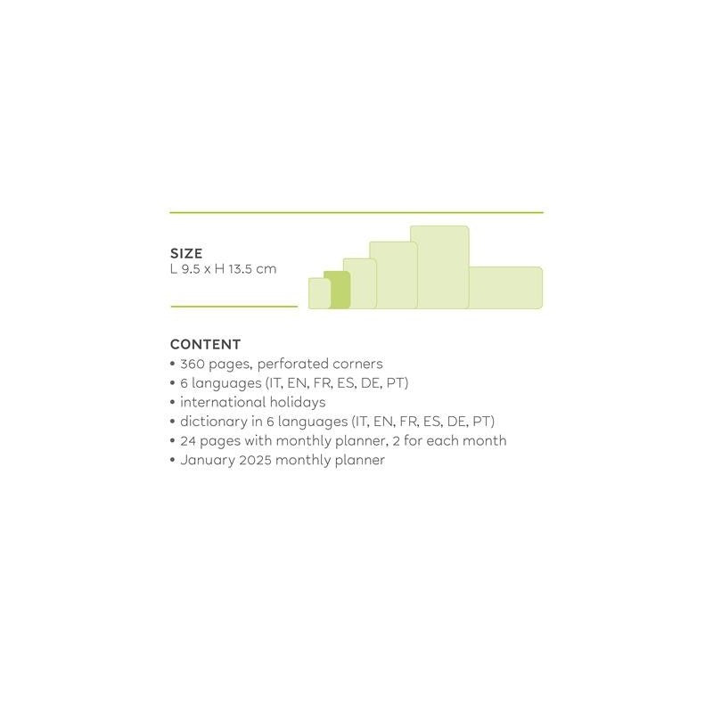 Agenda 2023-2024 Legami, 12 Mesi, Giornaliera, Small, Colors - Crystal Blue