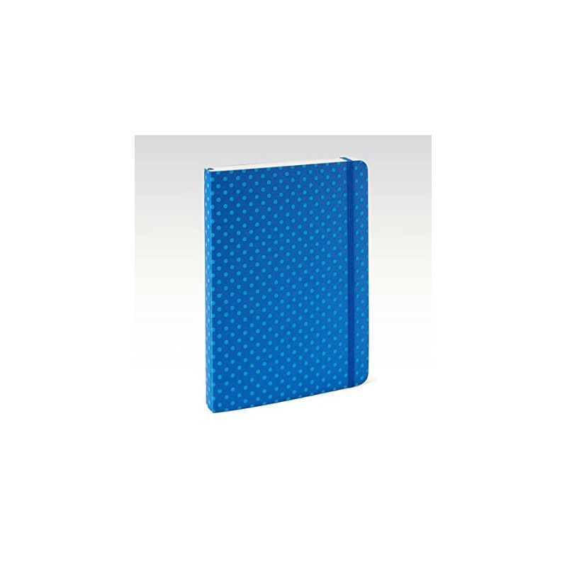 Agenda 2023 Fabriano Flock Giornaliera 9x14 Colore Blu Con Pois Soffici -