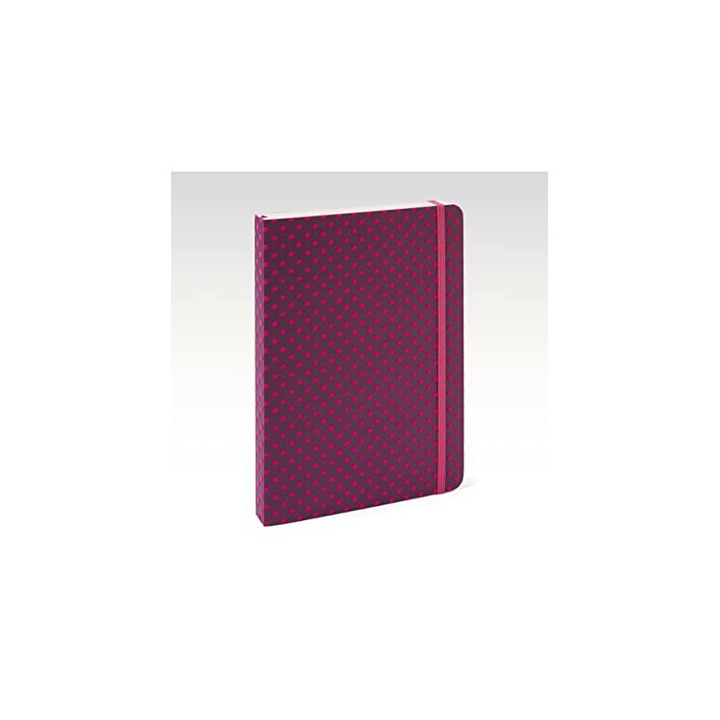 Agenda 2023 Fabriano Flock Giornaliera 9x14 Colore Viola Con Pois Soffici - Fabriano