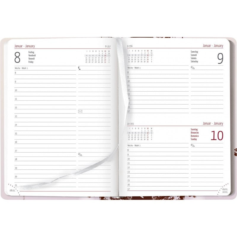 Agenda Giornaliera 12 Mesi Style Hummingbird Tree 2025 - Alpha Edition - 10,7 X 15,2 Cm