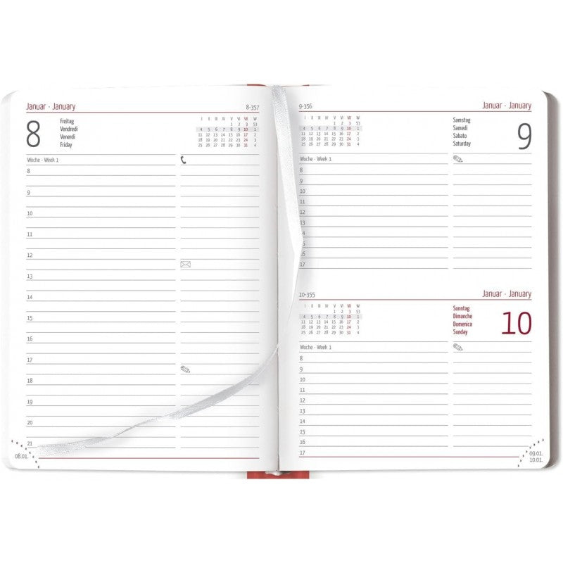 Agenda Giornaliera 2025 Style Blue Marble - Alpha Edition - 10,7 X 15,2 Cm