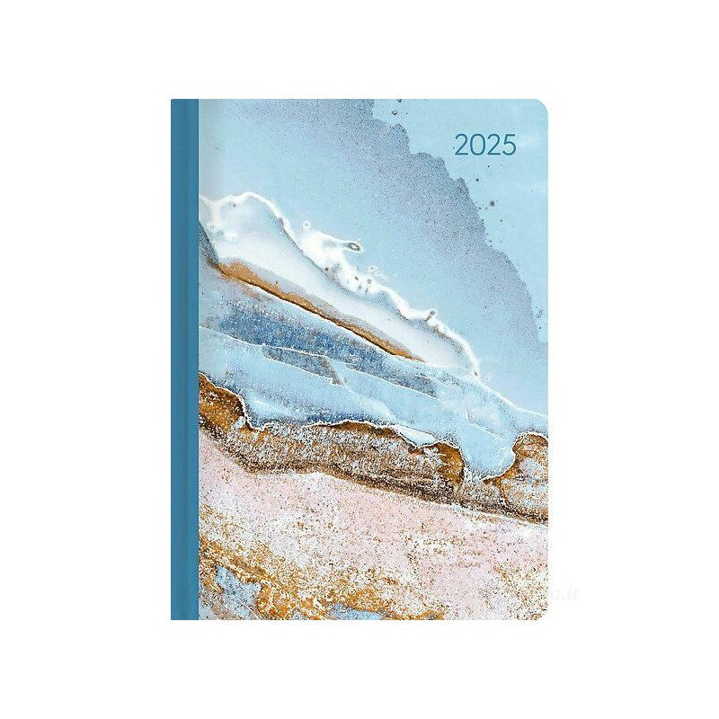 Agenda Giornaliera 2025 Style Blue Marble - Alpha Edition - 10,7 X 15,2 Cm