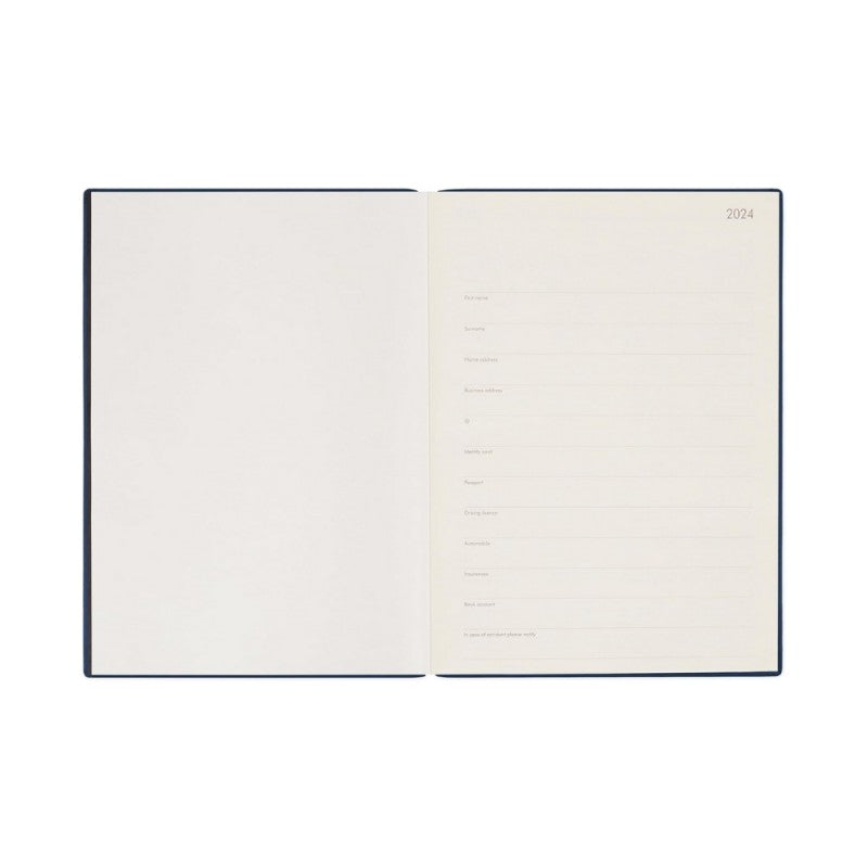 Agenda Giornaliera Maxi Legami 2024 Galactic Blue, 13 Mesi - Blu