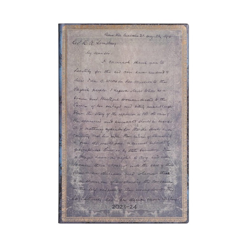 Agenda Giornaliera Maxi Paperblanks 2024, Verticale, 13 Mesi Frederick Douglass Lettera Per I Diritti Civili, Cm 13x21