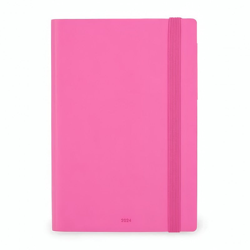 Agenda Giornaliera Medium Legami 2024 Bouganvillea, 12 Mesi - Fucsia