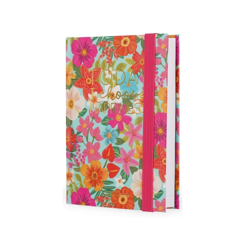 Agenda Giornaliera Small Legami 2024 Flowers, 12 Mesi