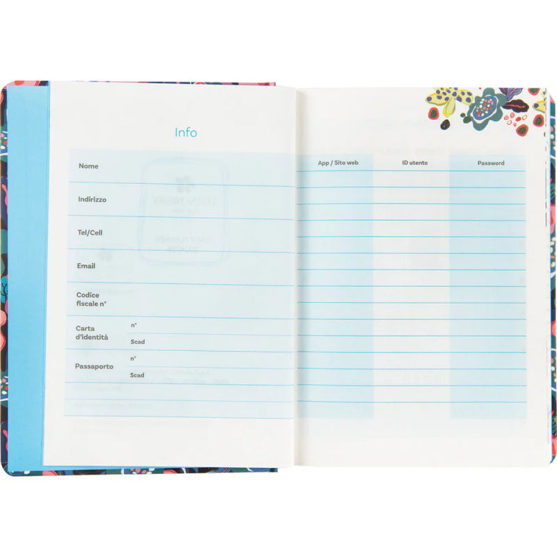 Agenda Mini Turnowsky 2024/25 13 Mesi Giornaliera Blu