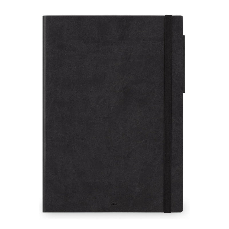Agenda Settimanale Maxi Legami 2024 Black Onyx, 12 Mesi - Nero
