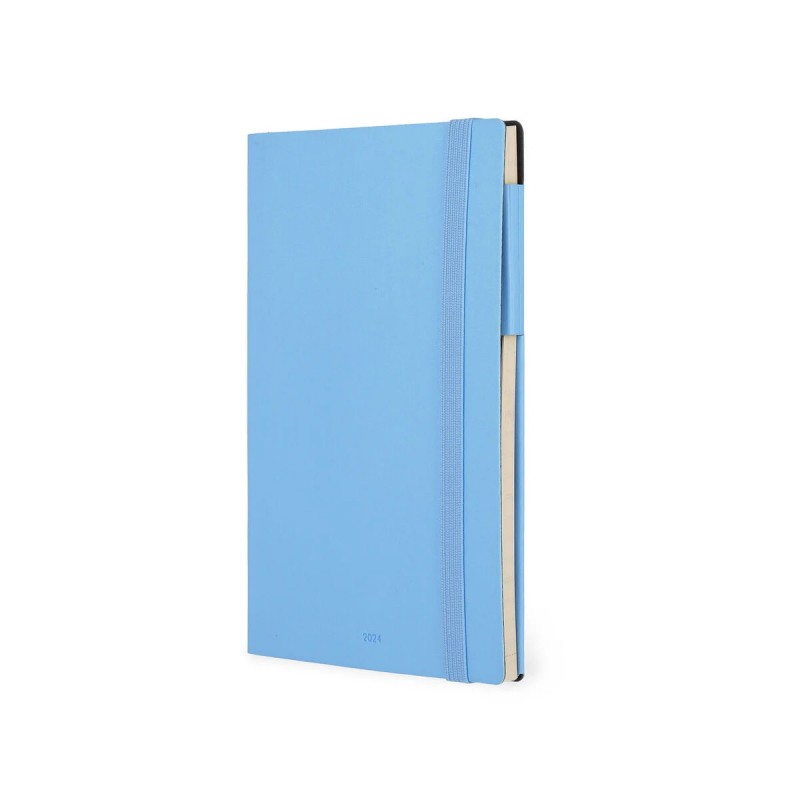 Agenda Settimanale Medium Legami 2024 Crystal Blue, 12 Mesi - Azzurro