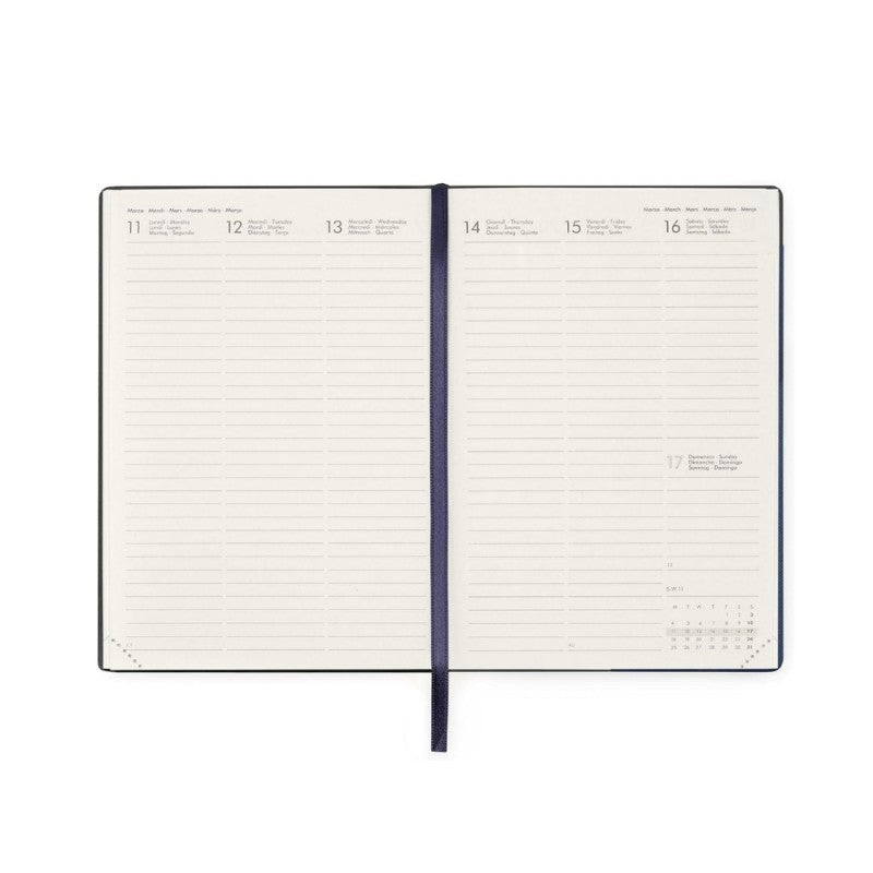 Agenda Settimanale Medium Legami 2024 Galactic Blue, 12 Mesi - Blu