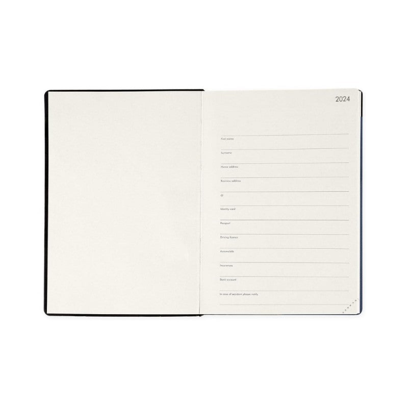 Agenda Settimanale Medium Legami 2024 Galactic Blue, 12 Mesi - Blu