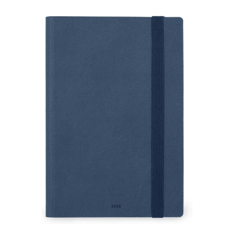 Agenda Settimanale Medium Legami 2024 Galactic Blue, 12 Mesi - Blu