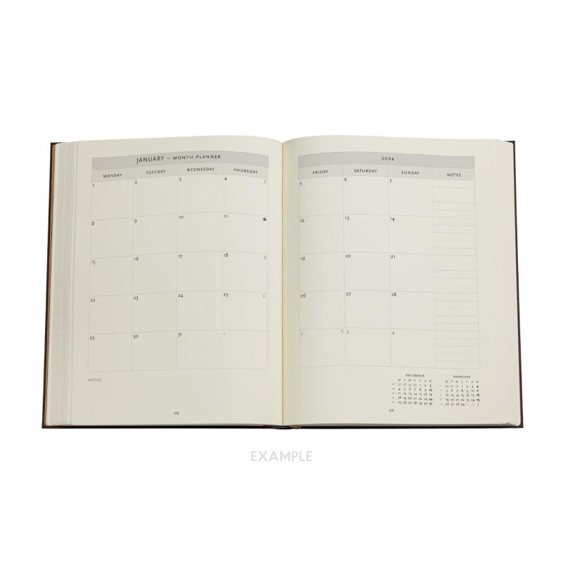 Agenda Settimanale Ultra Paperblanks 2024, 18 Mesi, Arte Della Rilegatura Safavita, Indaco Safavita - 18 X 23 Cm