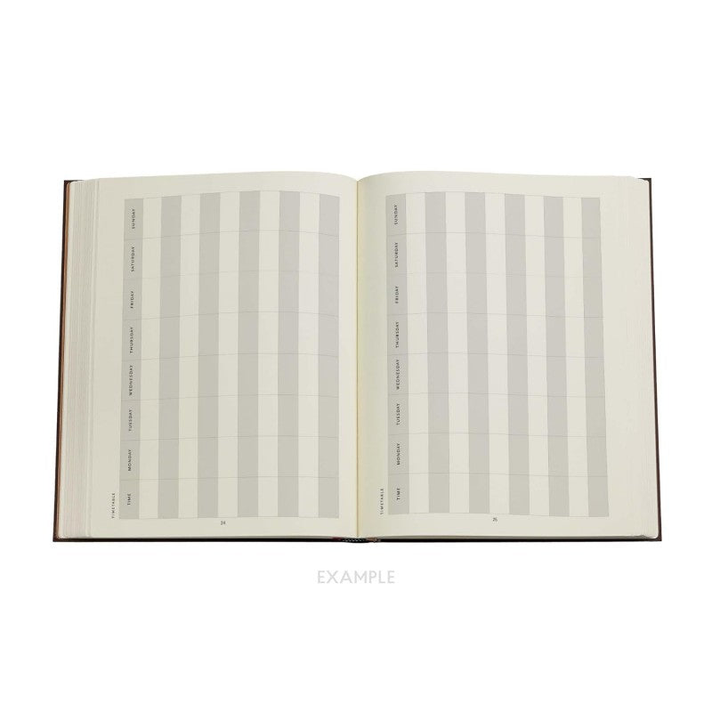 Agenda Settimanale Ultra Paperblanks 2024, 18 Mesi, Arte Della Rilegatura Safavita, Indaco Safavita - 18 X 23 Cm
