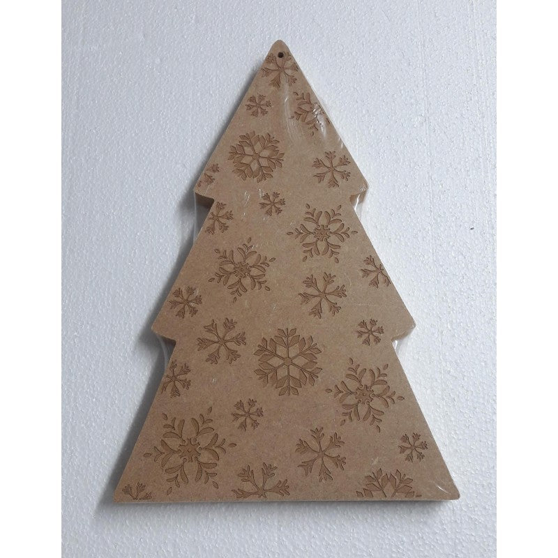 Albero Di Natale Con Fiocchi Di Neve