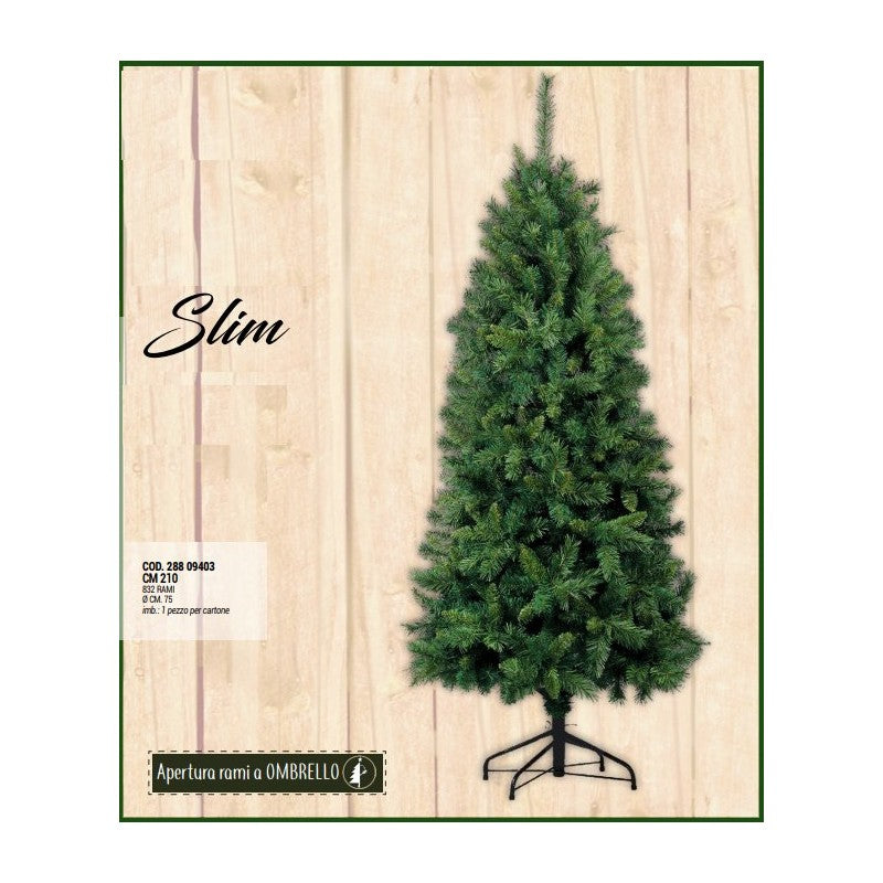 Albero Di Natale Giocoplast Slim 210cm