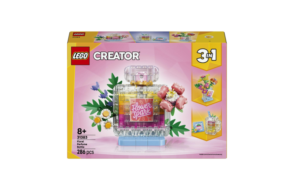 LEGO Creator 3 in 1 Boccetta di profumo con decorazione floreale 31383 | Giochi creativi per bambini da 8 anni, giocattolo ricostruibile in vaso di fiori o...