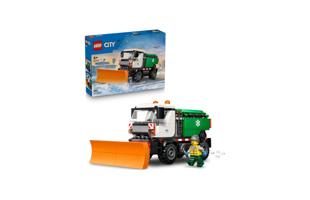 LEGO City Spazzaneve 60490 | Giochi per bambini da 6 anni, camion giocattolo da costruire con attrezzi e funzione spargisale, idea regalo, 263 pezzi