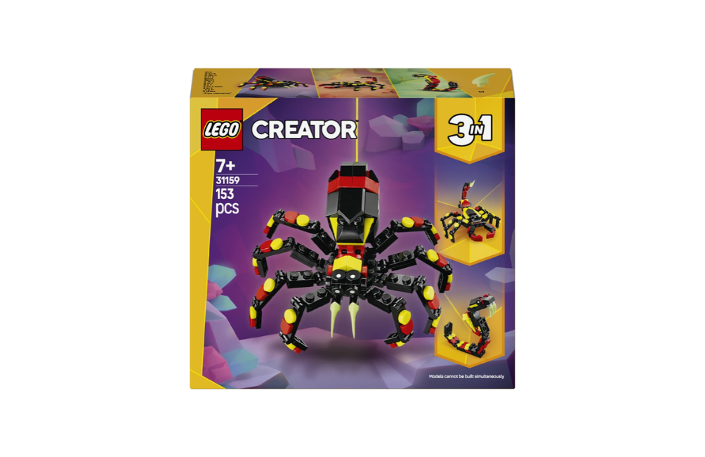 LEGO Creator 3 in 1 Animali selvatici: ragno trasformista 31159 | Giochi creativi per bambini da 7 anni, set ricostruibile in scorpione o in serpente...
