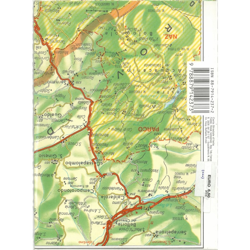 Ascoli Piceno. Carta Della Provincia 1:150.000