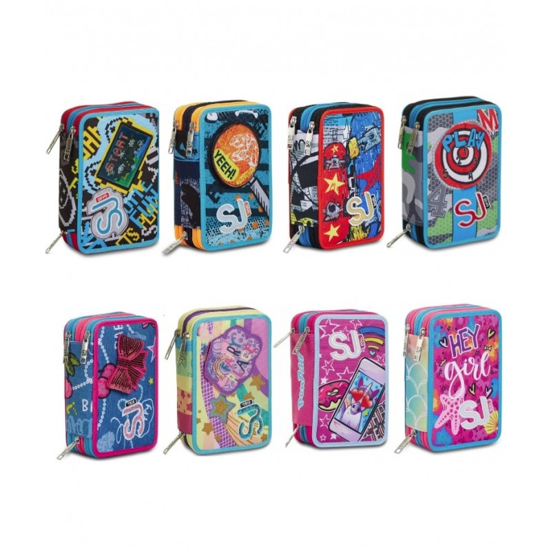 Astucci 3 Zip Sj Gang Seven – Fantasie Assortite