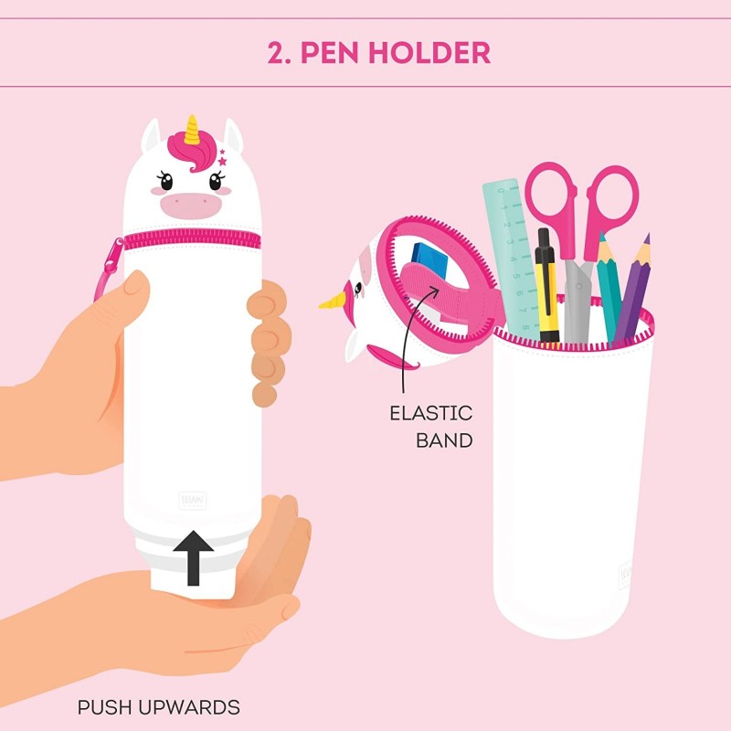 Astuccio 2 In 1 In Silicone - Kawaii - Unicorn - Legami