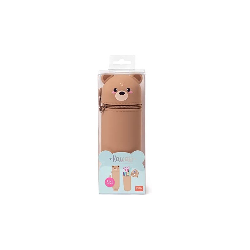 Astuccio 2 In 1 Morbido Silicone - Kawaii - Teddy Bear - Legami