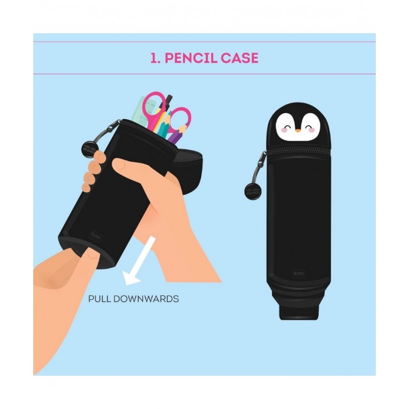 Astuccio 2 In 1 Silicone Kawaii Penguin - Legami