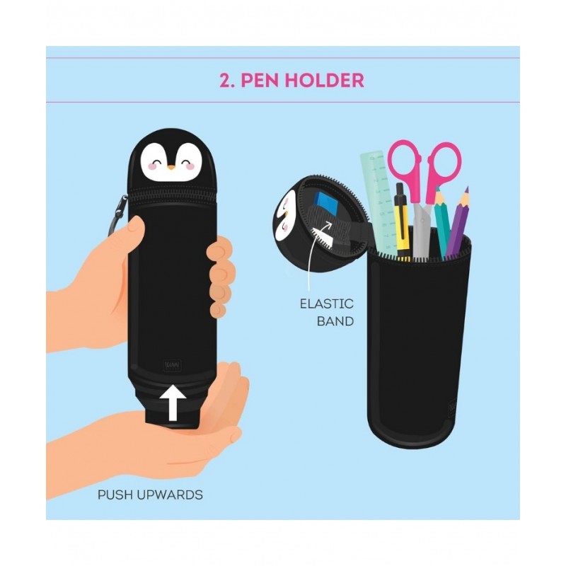 Astuccio 2 In 1 Silicone Kawaii Penguin - Legami
