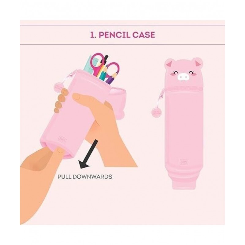 Astuccio 2 In 1 Silicone Kawaii Piggy - Legami