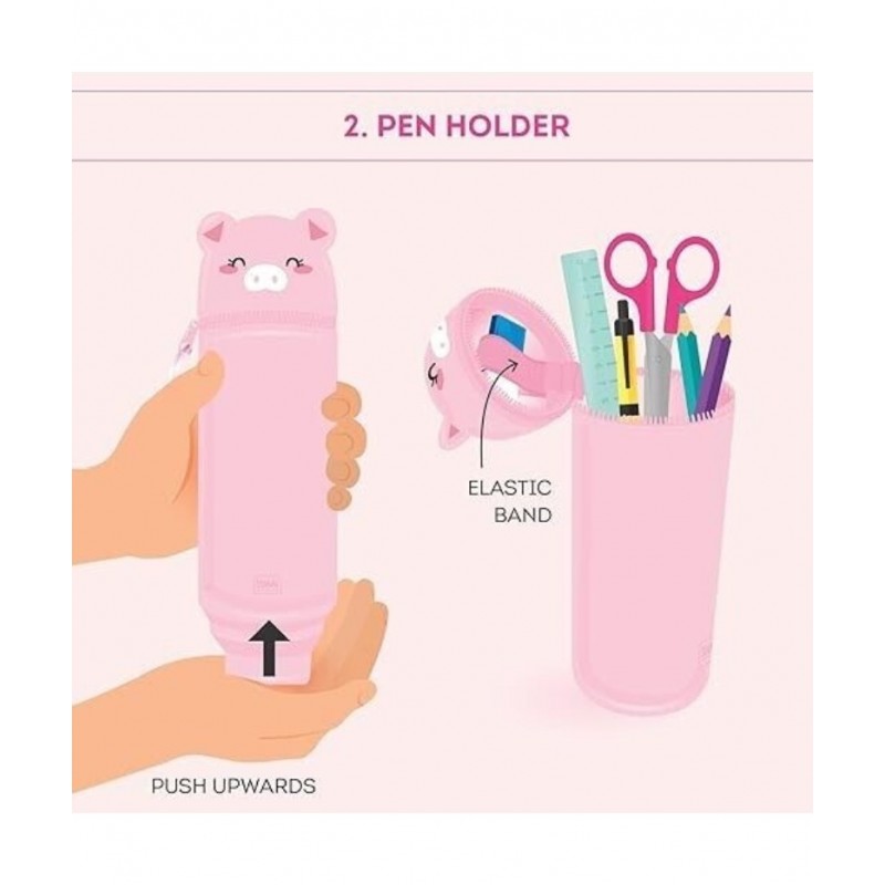 Astuccio 2 In 1 Silicone Kawaii Piggy - Legami