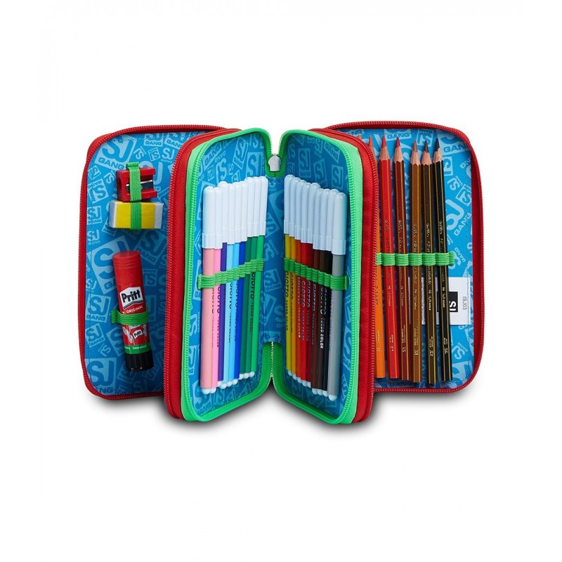 Astuccio 3 Zip Animali Fantasy Da Sj Boy - Seven