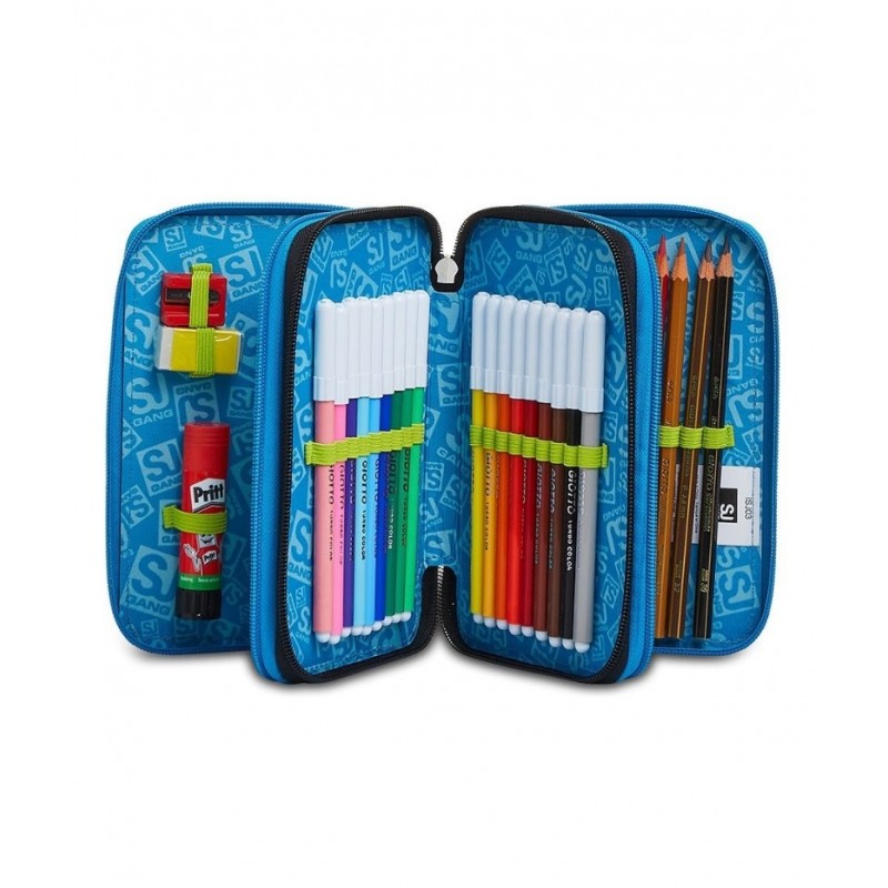 Astuccio 3 Zip Facce Da Sj - Seven