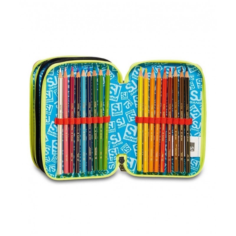 Astuccio 3 Zip Facce Da Sj - Seven