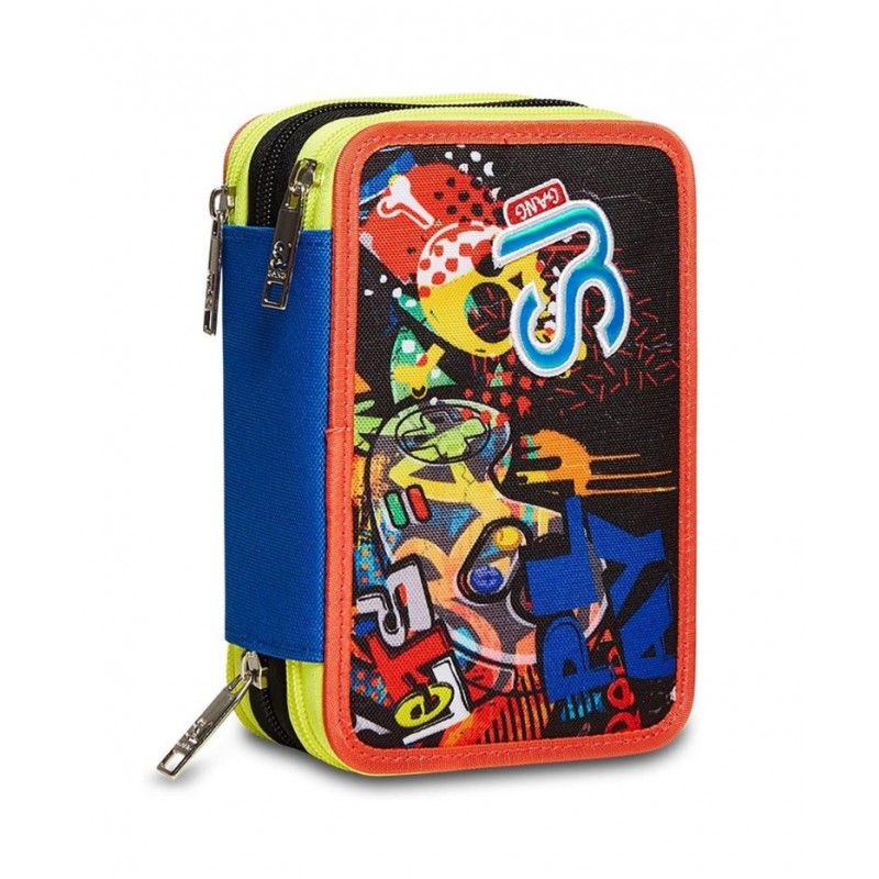 Astuccio 3 Zip Facce Da Sj - Seven