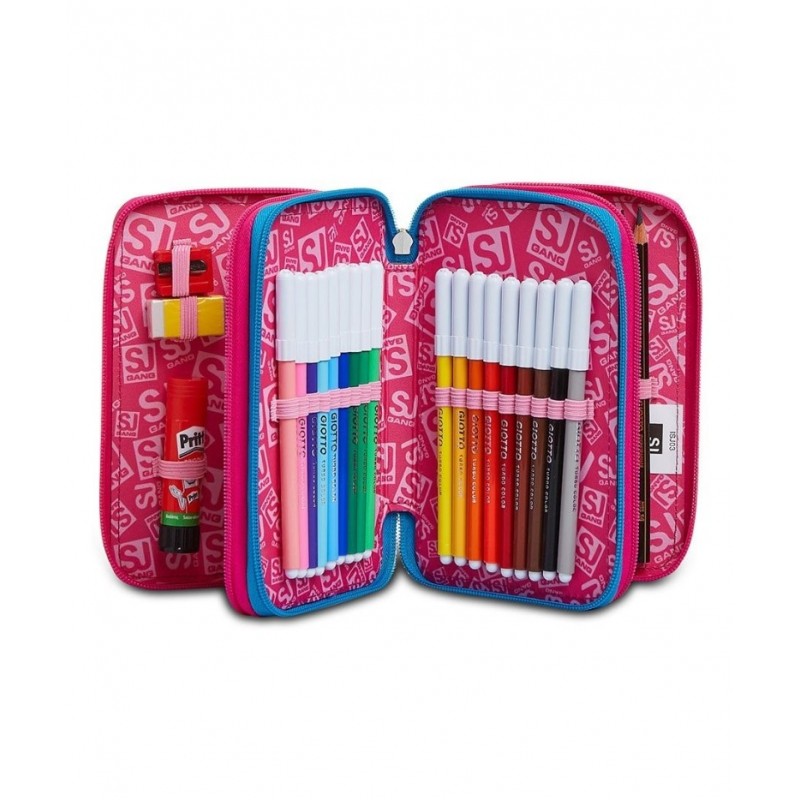 Astuccio 3 Zip Facce Da Sj - Seven