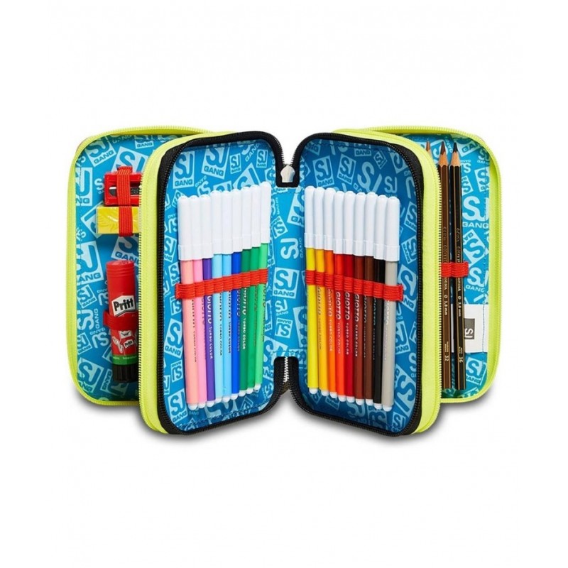 Astuccio 3 Zip Facce Da Sj - Seven