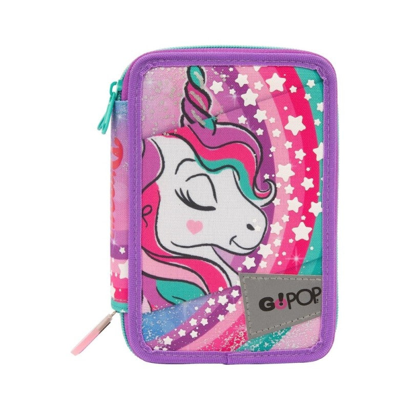 Astuccio 3 Zip Gopop Unicorn - 2023