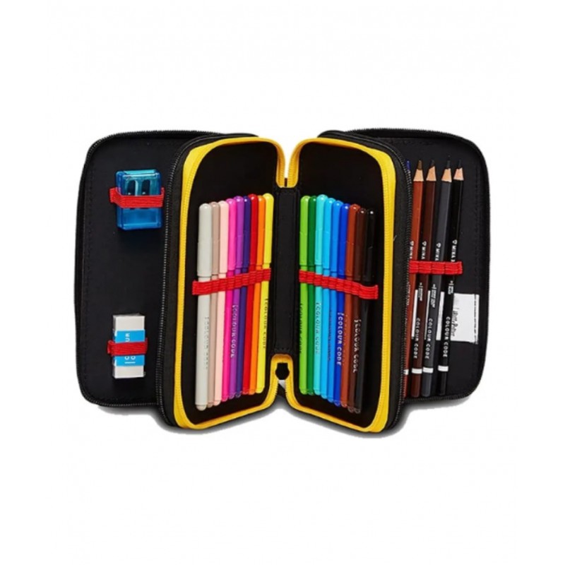 Astuccio 3 Zip Harry Potter Magical Creatures - Seven