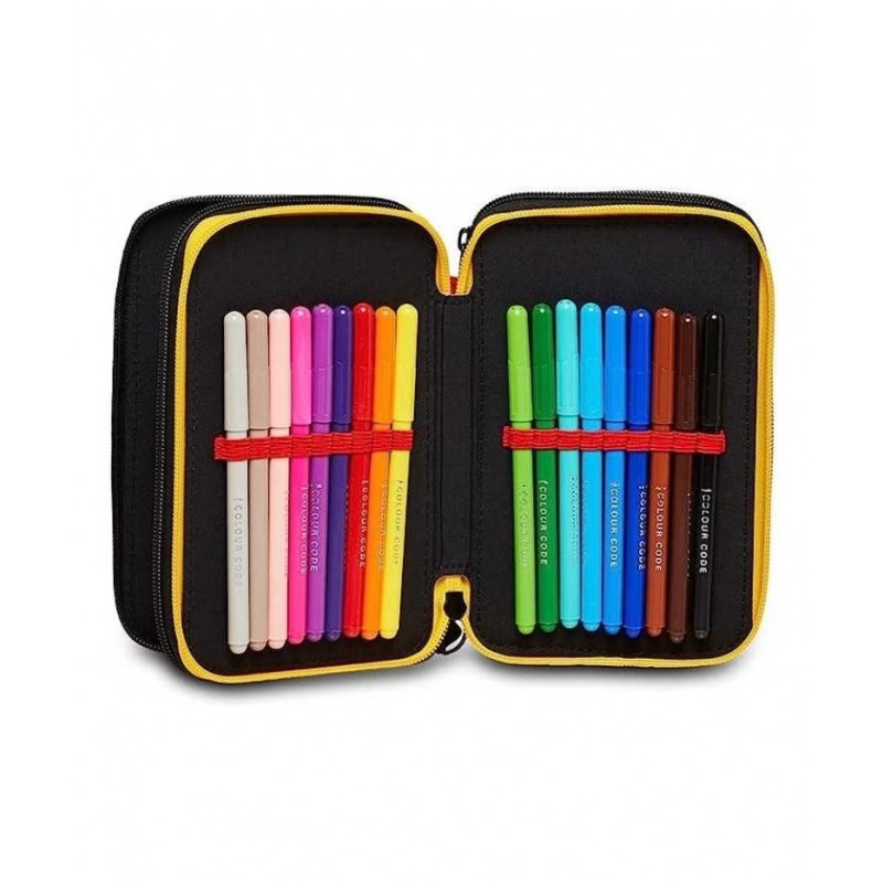 Astuccio 3 Zip Harry Potter Magical Creatures - Seven