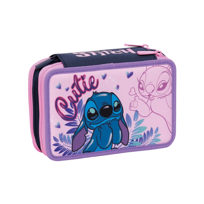 Astuccio 3 Zip Lilo & Stitch - Seven